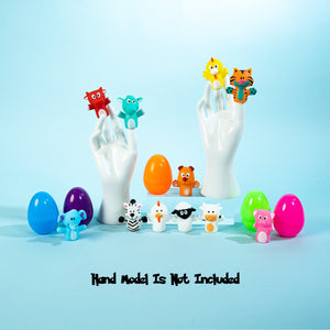 Easter Eggs with Animal Finger Puppets - PopFun
