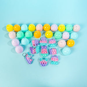 Easter Eggs with Fidget Pop Keychain 18 Pcs - PopFun