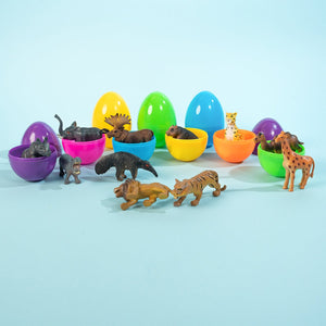 Easter Eggs with Wild Animal Figures - PopFun