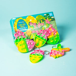 Easter Themed Keychain Popper Fidgets 12 Pcs - PopFun