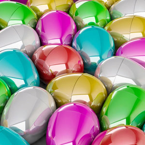 Fillable Metallic Easter Eggs 48 Pcs - PopFun