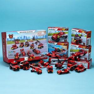 Fire Rescue Cars Building Blocks - PopFun