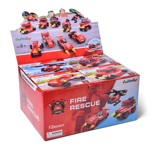 Fire Rescue Cars Building Blocks - PopFun