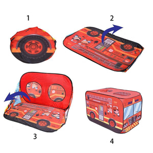 Fire Truck Pop Up Play Tent - PopFun