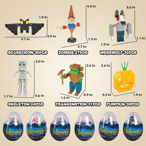 Halloween Building Bricks in Eggs - PopFun