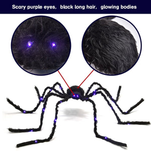 Halloween Decor Bendable LED Spider - PopFun