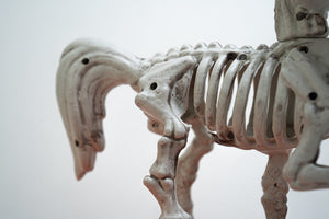 Halloween Decor Unicorn Skeleton Figurines, 2pcs - PopFun