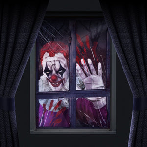Halloween Killer Clown Curtain - PopFun