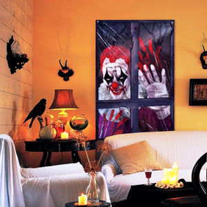 Halloween Killer Clown Curtain - PopFun