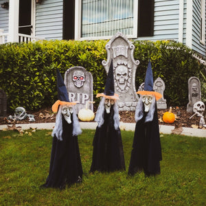 Halloween Lawn Witches - PopFun