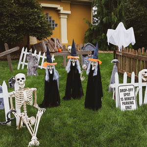 Halloween Lawn Witches - PopFun