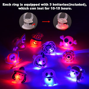 Halloween Party Favors: LED Rings for Kids - PopFun