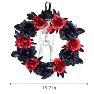 Halloween Skeleton Wreath - PopFun
