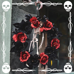 Halloween Skeleton Wreath - PopFun