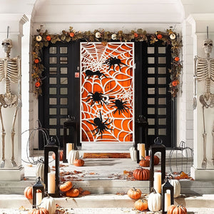 Halloween Spiderweb Door Cover - PopFun
