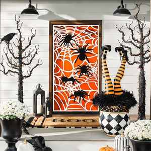 Halloween Spiderweb Door Cover - PopFun