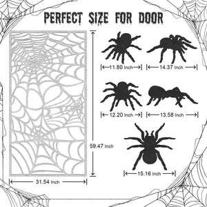 Halloween Spiderweb Door Cover - PopFun