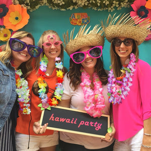Hawaiian Leis Necklace Bracelets Party Pack (60 Pcs) - PopFun