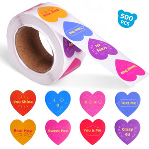 Heart Stickers for Valentine's Day - 500 pcs?? - PopFun