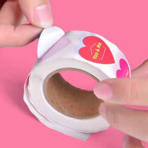 Heart Stickers for Valentine's Day (500pcs) - PopFun