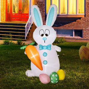 Inflatable Easter Bunny & Eggs 5.9ft - PopFun