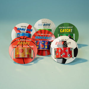 Kids Valentines Day Cards with Slap Bracelets and Stickers - PopFun