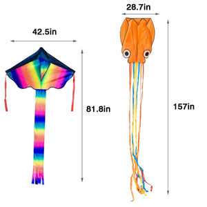 Krazy Kites Rainbow And Squid - PopFun