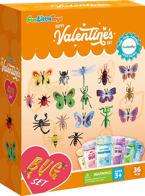 Love Bug Valentine's Day Cards for Kids (36pcs) - PopFun