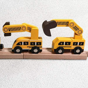 Magnetic Building Robot Cars and Track Toys - PopFun