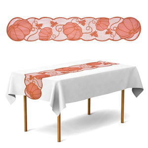 Maple Leaf and Pumpkin Table Runner - PopFun
