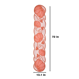 Maple Leaf and Pumpkin Table Runner - PopFun