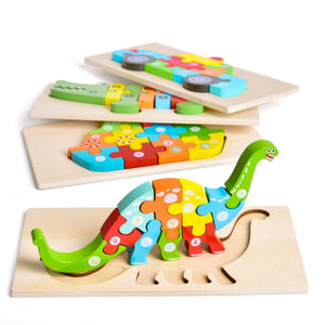 Montessori Wooden Puzzle for Toddlers - PopFun