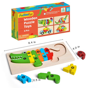 Montessori Wooden Puzzle for Toddlers - PopFun