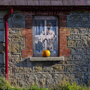 Mummy Curtain Halloween Window Decoration - PopFun