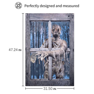 Mummy Curtain Halloween Window Decoration - PopFun