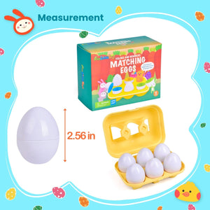 Number Matching Yellow Egg Set 6pcs - PopFun