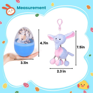 Plush Animal Keychain Easter Eggs 8pcs - PopFun