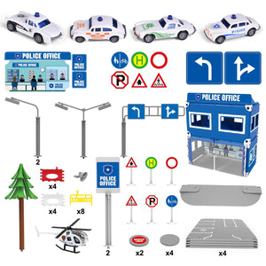 Police Station Building Kit - PopFun