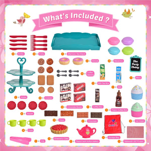 Pretend Play Princess Tea Party Toy - PopFun