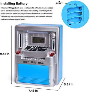 Realistic ATM Piggy Bank Pretend Play Set - PopFun