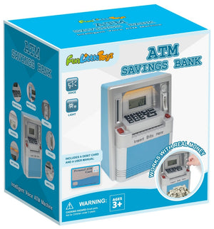 Realistic ATM Piggy Bank Pretend Play Set - PopFun
