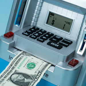 Realistic ATM Piggy Bank Pretend Play Set - PopFun