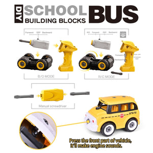 School Bus Building Blocks - PopFun