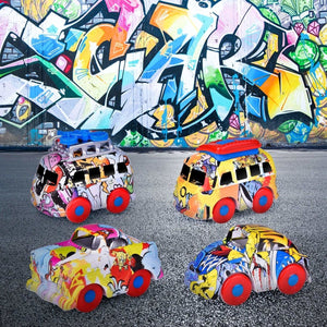 Spray-Painted Die-Cast Toy Cars - PopFun