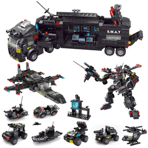 SWAT Police Building Blocks Set - PopFun