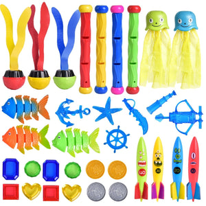 Swimming Diving Pool Set for Kids 34 Pcs - PopFun