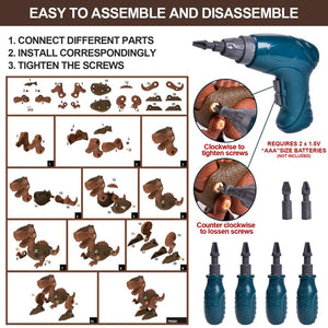 Take Apart Dinosaur Set 4 Pcs - PopFun