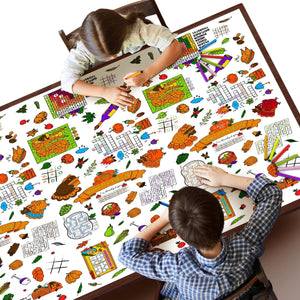 Thanksgiving Coloring Tablecloth - PopFun
