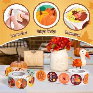 Thanksgiving Sticker Roll Collection 1000 Pcs - PopFun