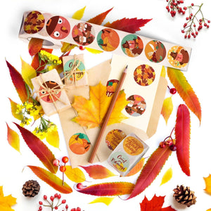 Thanksgiving Sticker Roll Collection 1000 Pcs - PopFun